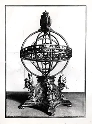 An Armillary Sphere of the Copernican System, Engraved by Gerard Jean Baptiste Scotin